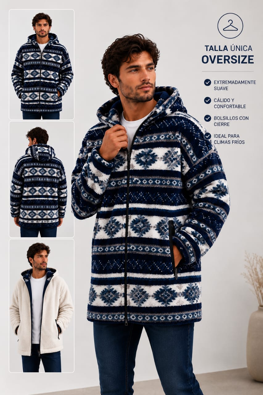 POLAR TEDDY REVERSIBLE OVERSIZE UNISEX | EL FAVORITO DEL INVIERNO