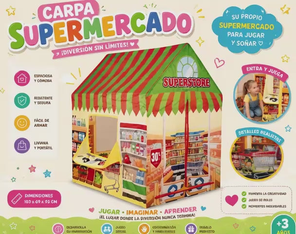 Carpa infantil para niños tiendita
